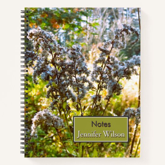 Personalisiertes HerbstWiesenbuch Notizblock (Vorderseite)