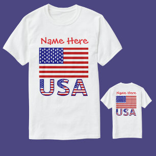 Personalisiertes Heritage USA-Flagge Herren  T-Shirt