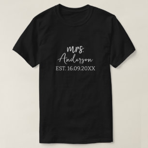 Personalisiertes Herr und Frau benutzerdefiniertes T-Shirt
