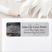 Personalisiertes Herz an der Grausteinwand (Insitu)