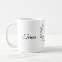 Personalisiertes Herz der Musik-Tasse