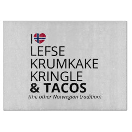 Personalisiertes Herz-Erbeflagge Norwegens  Schneidebrett