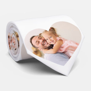 Personalisiertes Herz Familienfoto Halsband Krawatte