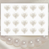 Personalisiertes Herz geformt, Hochzeitskleber Herz-Aufkleber