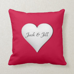 Personalisiertes Herz geformt Kissen