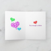 Personalisiertes Herz gehört Großmutter Dankeskarte (Innenseite)