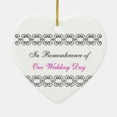 Personalisiertes Herz Keepsake.1 Keramikornament (Hinten)