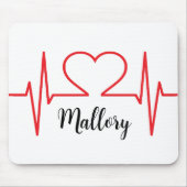 Personalisiertes Herz Mousepad (Vorne)