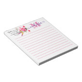 Personalisiertes Herz Notizblock (angewinkelt)