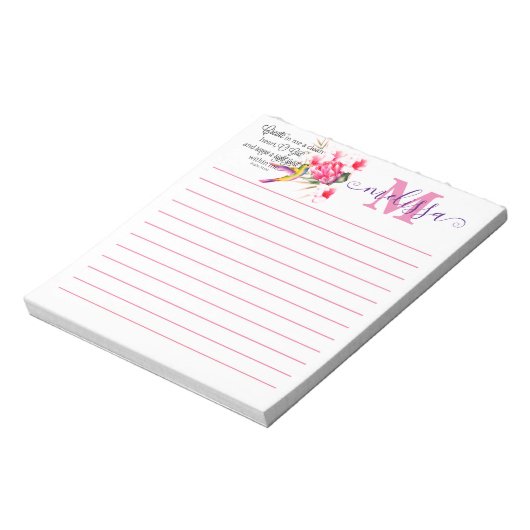 Personalisiertes Herz Notizblock (Rotiert)