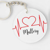 Personalisiertes Herz Schlüsselanhänger