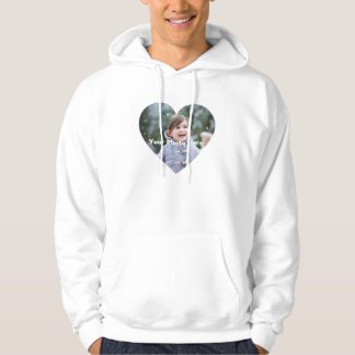 Personalisiertes Herz-Shaped Foto Männerhoodie Hoodie