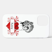 Personalisiertes Herz/Shih Tzu iPhone Case (Rückseite (Horizontal))