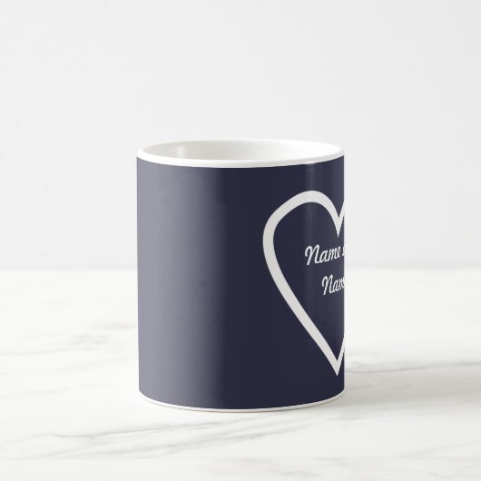 Personalisiertes Herz-Tassen-Geschenk Kaffeetasse (Mittel)