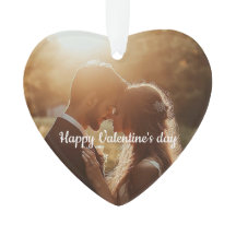 Personalisiertes Herzform Valentin Akrylornament