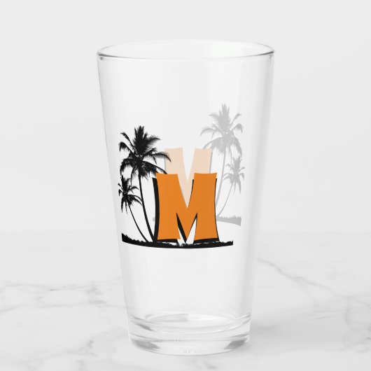 Personalisiertes Highball-Glass für Monogramm Glas (Rückseite)