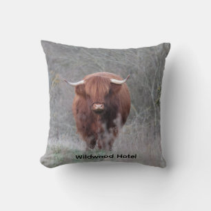 Personalisiertes Highland-Kuh-Kissen Kissen