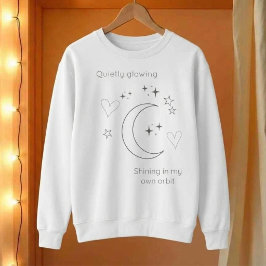 Personalisiertes Himmeldesign Weiße Sweatshirt