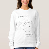 Personalisiertes Himmeldesign Weiße Sweatshirt (Vorderseite)