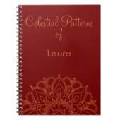 Personalisiertes Himmelsmuster-Journal Notizblock (Vorderseite)