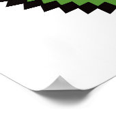 Personalisiertes Hinzufügen des Namens zum Golf-Lo Poster (Ecke)