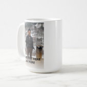 Personalisiertes Hinzufügen von Foto und Text Kaffeetasse (Vorderseite Links)