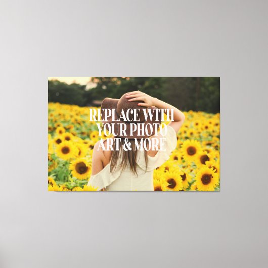 Personalisiertes Hinzufügen von Fotografien Leinwanddruck (Vorderseite)