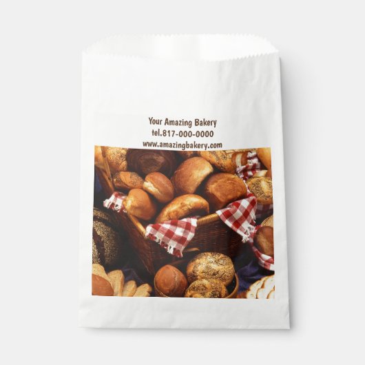 Personalisiertes Hinzufügen von Logo-Brot, Kondito Geschenktütchen (Vorderseite)