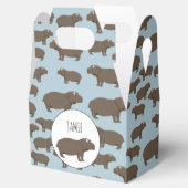 Personalisiertes Hippopotamus Hippo-Muster Geschenkschachtel (Geöffnet)