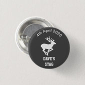 Personalisiertes Hirsch-NachtAbzeichen Button (Vorne & Hinten)