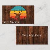 Personalisiertes Hirsch Visitenkarte (Vorne/Hinten)