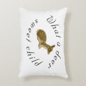 Personalisiertes Hirschsüßchen Kind_Waldland Dekokissen (Vorderseite(Vertikal))