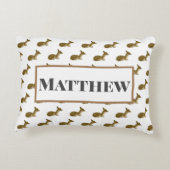 Personalisiertes Hirschsüßchen Kind_Waldland Dekokissen (Rückseite)