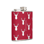 Personalisiertes Hirschtropfmuster Flachmann (Rechts)