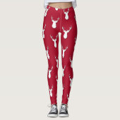 Personalisiertes Hirschtropfmuster Leggings (Vorderseite)