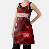 Personalisiertes Hochglanz-Rot-Apfel-Design Schürze (InSitu)