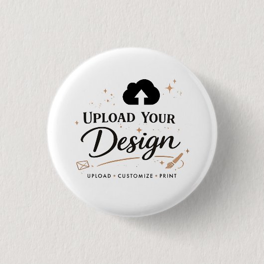 Personalisiertes Hochladen Ihres Design-Logos Button (Vorderseite)