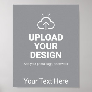 Personalisiertes Hochladen Sie Ihr Design und Text Poster