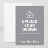 Personalisiertes Hochladen Sie Ihr Design und Text Save The Date (Vorne/Hinten)