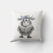 Personalisiertes Hochland-Kuhlesekissen Kissen (Rückseite)