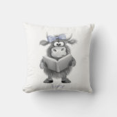 Personalisiertes Hochland-Kuhlesekissen Kissen (Vorderseite)