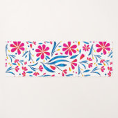 Personalisiertes Hochwertiges Blumenmuster Yogamatte (Vorderseite (Horizontal))