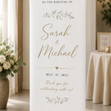 Personalisiertes Hochzeits- & Event-Roll-Up-Banner
