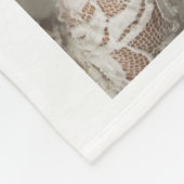 Personalisiertes Hochzeits-Foto für immer u. immer Fleecedecke (Ecke)