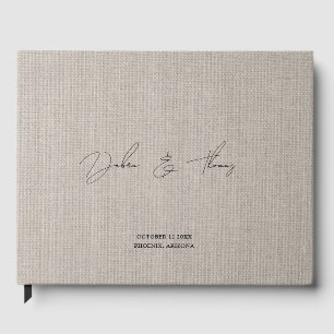 Personalisiertes Hochzeits- modernes minimalistisc Gästebuch