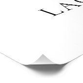 Personalisiertes Hochzeits-Willkommensschild | Ben Poster (Ecke)