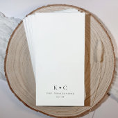 Personalisiertes Hochzeitsbad Napkins für die Toil Serviette