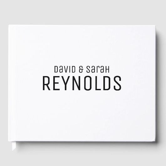 Personalisiertes Hochzeitsbuch Gästebuch (Vorderseite)