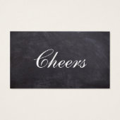 Personalisiertes Hochzeitsereignis Trinkschein (Rückseite)