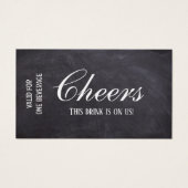 Personalisiertes Hochzeitsereignis Trinkschein (Vorderseite)